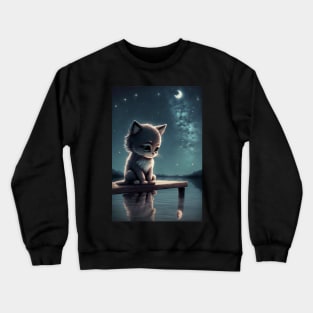 Sad Kitten Crewneck Sweatshirt